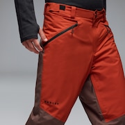 Canopy PRO Insulated Pant - Dark Umber/Flame Red