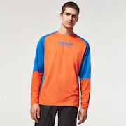 Factory Pilot Mtb LS Jersey - Scarlet Ibis