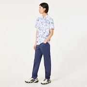 Skull Geo Foliage Shirt - White Print