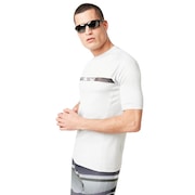 Camou Stripe Logo Rashguard - Light Gray