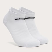 Ankle Tab Sock - White/Cool Gray Heather