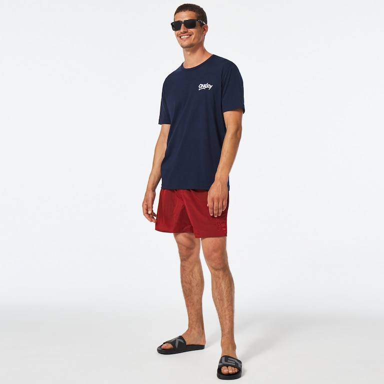 All Day B1B 16" Beach Short - Red Line