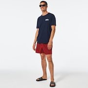 All Day B1B 16" Beach Short - Red Line