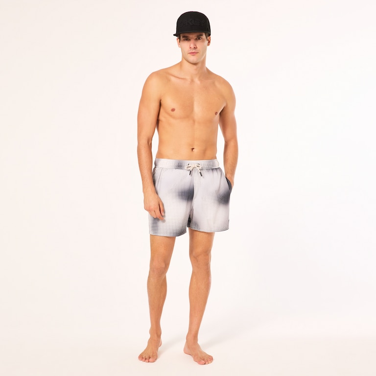 Sand Pixel Rc 16" Beachshort - Organic Spots Gray