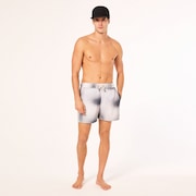 Sand Pixel Rc 16" Beachshort - Organic Spots Gray