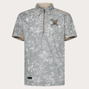 Skull Geo Foliage Shirt - Brown Print