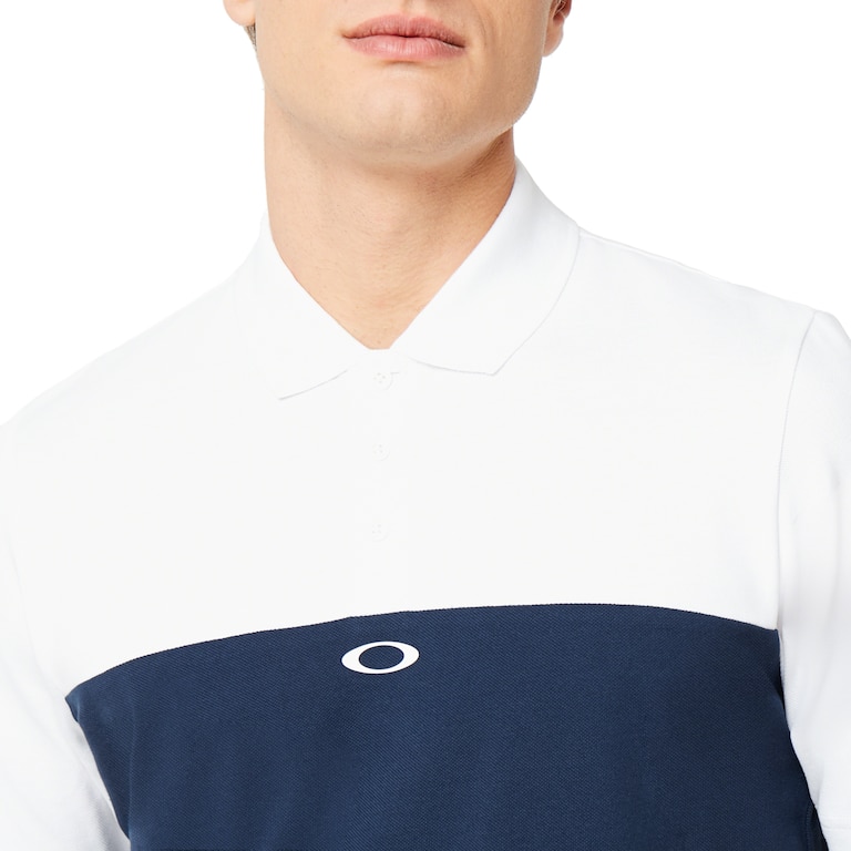 Color Block Polo Short Sleeve - White