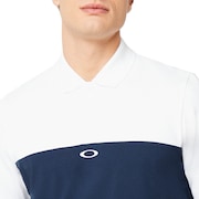 Color Block Polo Short Sleeve - White