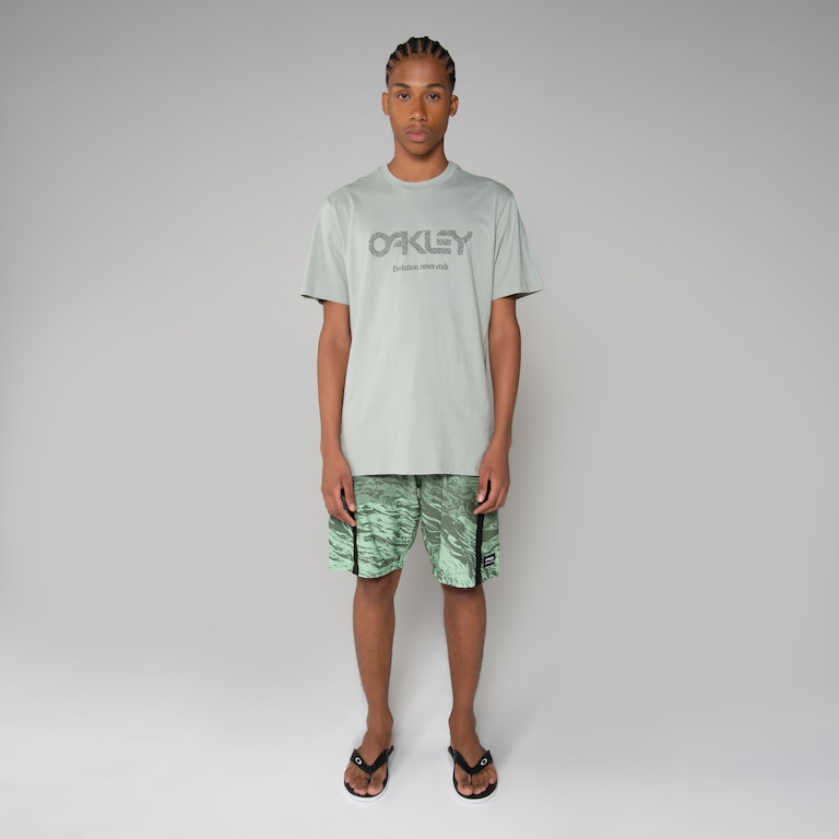 Camiseta Oakley Coral Organic Surf SS - Stone Gray