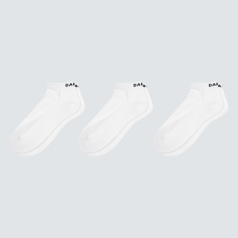 Short Solid Socks (3 Pcs) - White