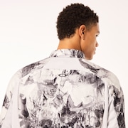 Latitude Arc Rc 1/4 Zip Fleece - Rocks Print Gray