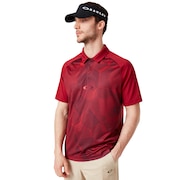 Mirror Graphic Polo - Raspberry
