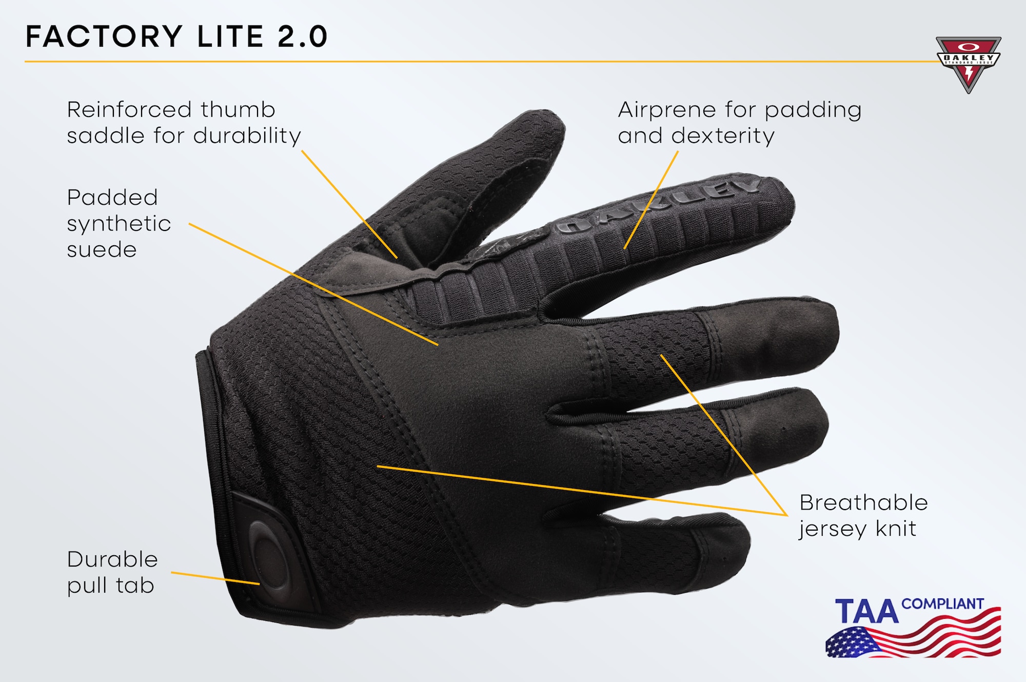 Oakley Factory Lite 2.0 Glove in Black | Oakley® US