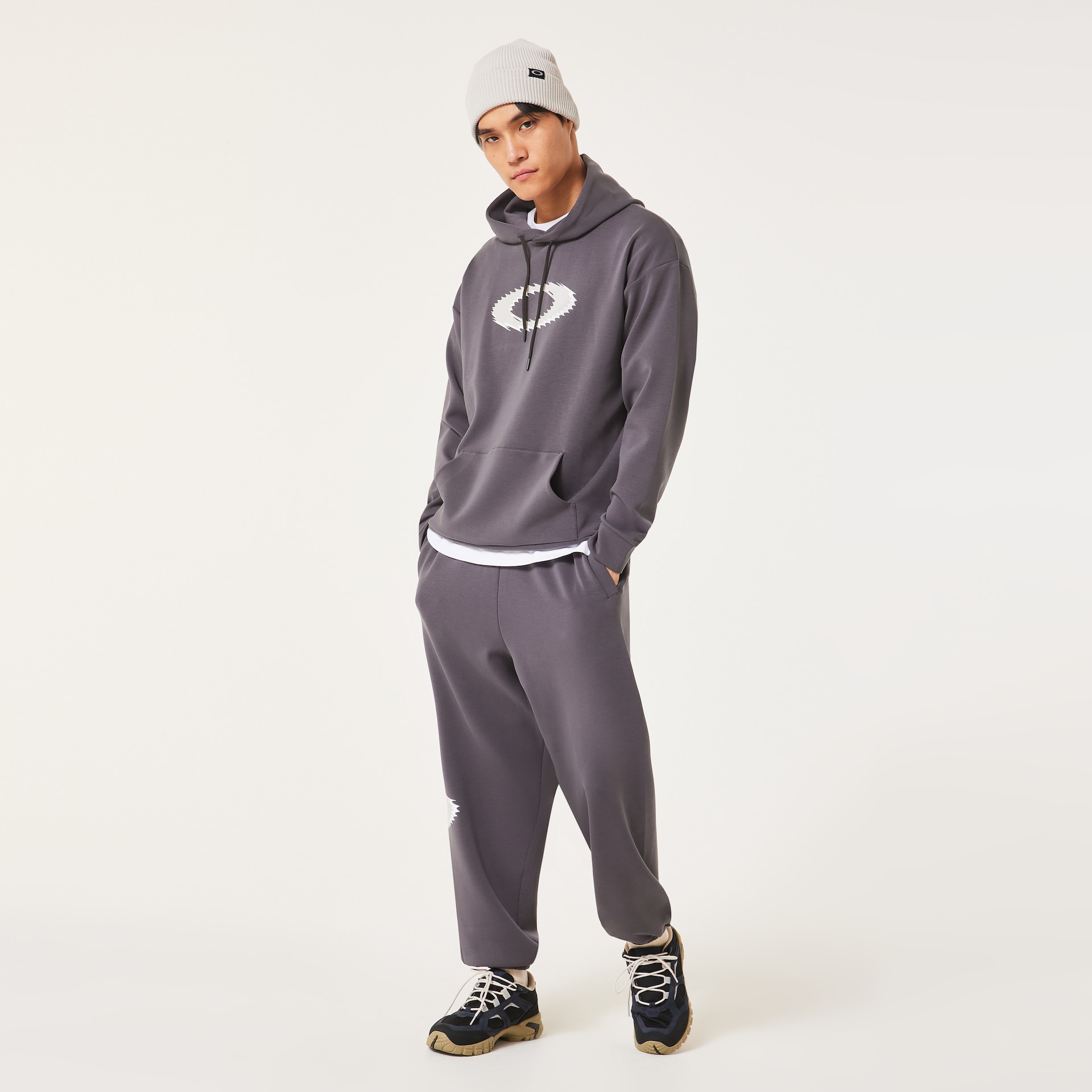 Oakley New Retro Fleece Hoodie 1.7 in Shadow/Black | Oakley® US
