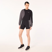 W Pursuit Cruise Crop Sweatshirt - Blackout/Uniform Gray