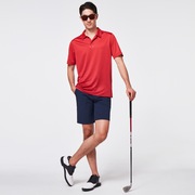 Gradient Gravity Polo 2.0 - Poppy/Deep Red Heather