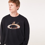 Mtl Solar Rail Crew Sweatshirt - Blackout