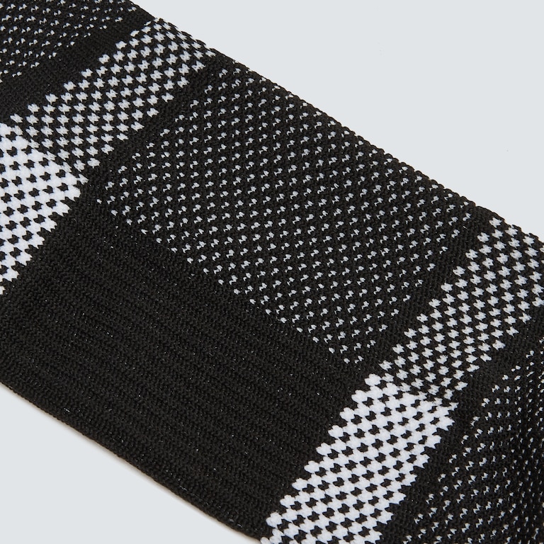 Ribbed Ellipse Short Socks - Blackout