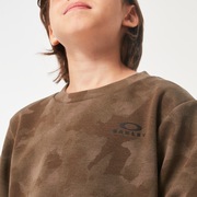 Enhance Qd Fleece Crew Ytr 4.0 - Brown Print