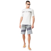 Camou Stripe Logo Rashguard - Light Gray