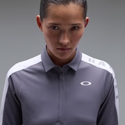 Elevate Color Block LS Shirt - Slate Purple