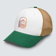 Gradient Mountain Hat - White/Hunter Green