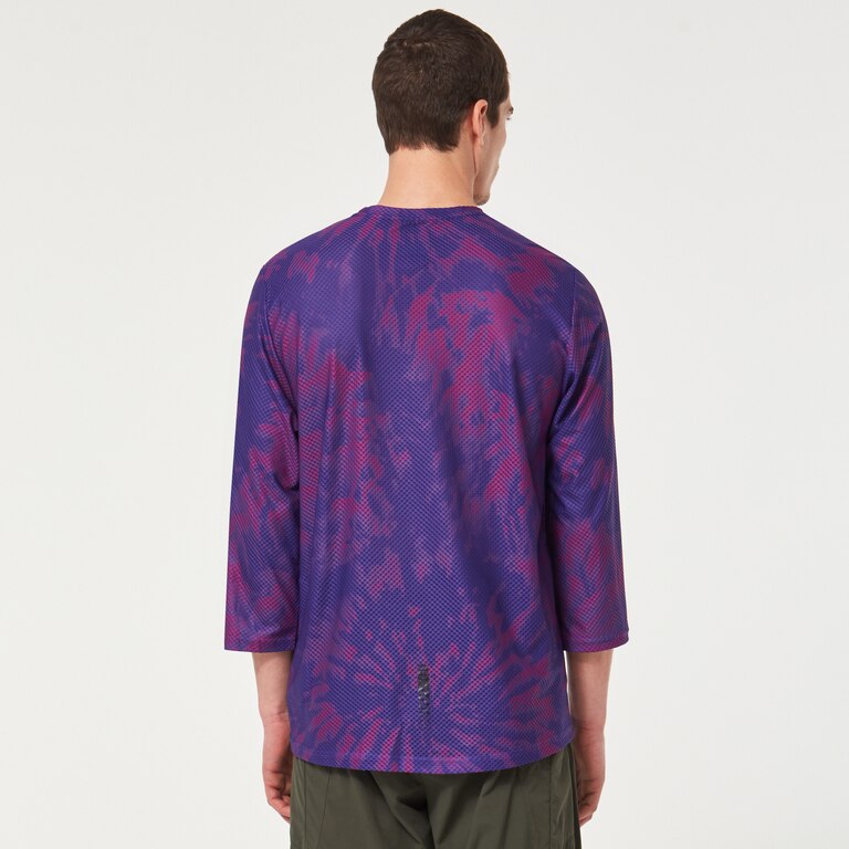 Ride Free 3/4 Jersey - Purple Mountain Td Print