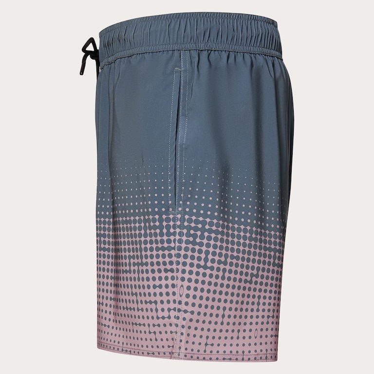 Sand Pixel Rc 16" Beachshort - Gradient Monogram Slate/Toadstool
