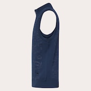 Skull Spotted Jacquard Vest - Midnight Blue