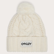 Harper Pom Beanie - Arctic White/Blackout