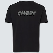 3D Lines Bib Logo Tee - Blackout