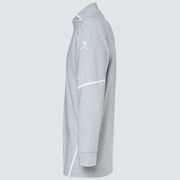 Skull Synchronism Ls Mock Shirt - Gray Slate