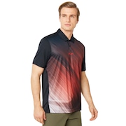 Exploded Ellipse Golf Polo Short Sleeve - Blackout