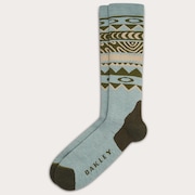 Wanderlust Perf Socks 2.0 - Green Norway Pattern