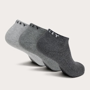 Short Solid Socks (3 Pcs) - Dark Gray Heather