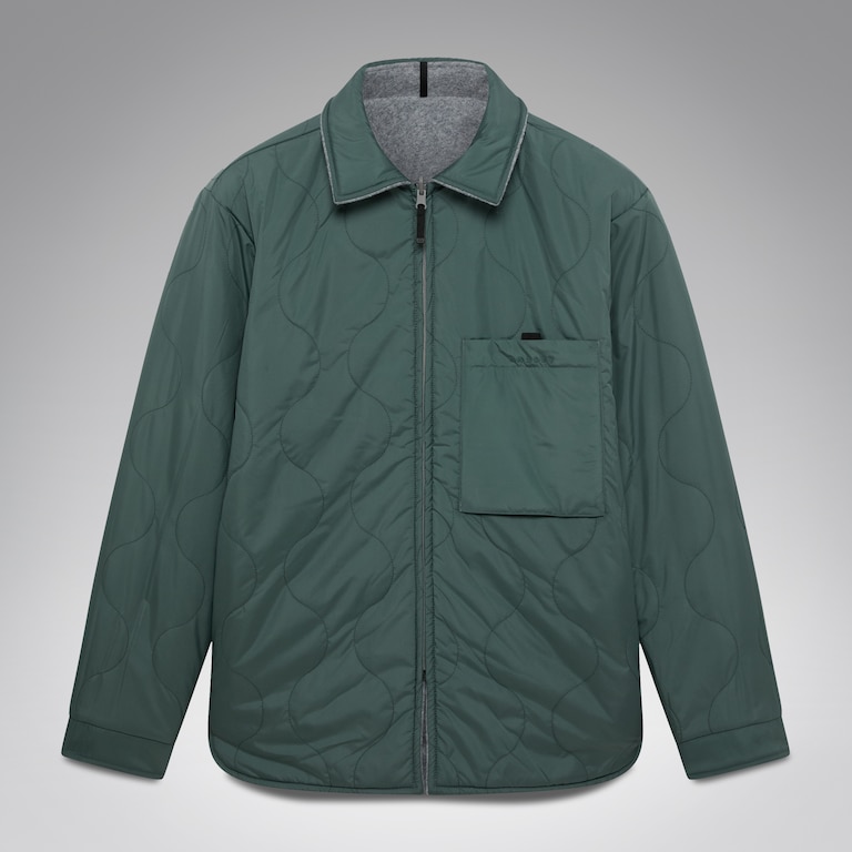 Off-Slope Solid Overshirt - Cement Melange