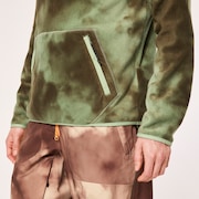 Tc Rykkinn Rc Fleece - Green Clouds Print
