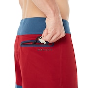 18 Inches Solid + Melange Boardshort - Ensign Blue Light Heather