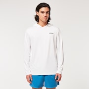 Rainbow Rc Hooded Rushguard - White