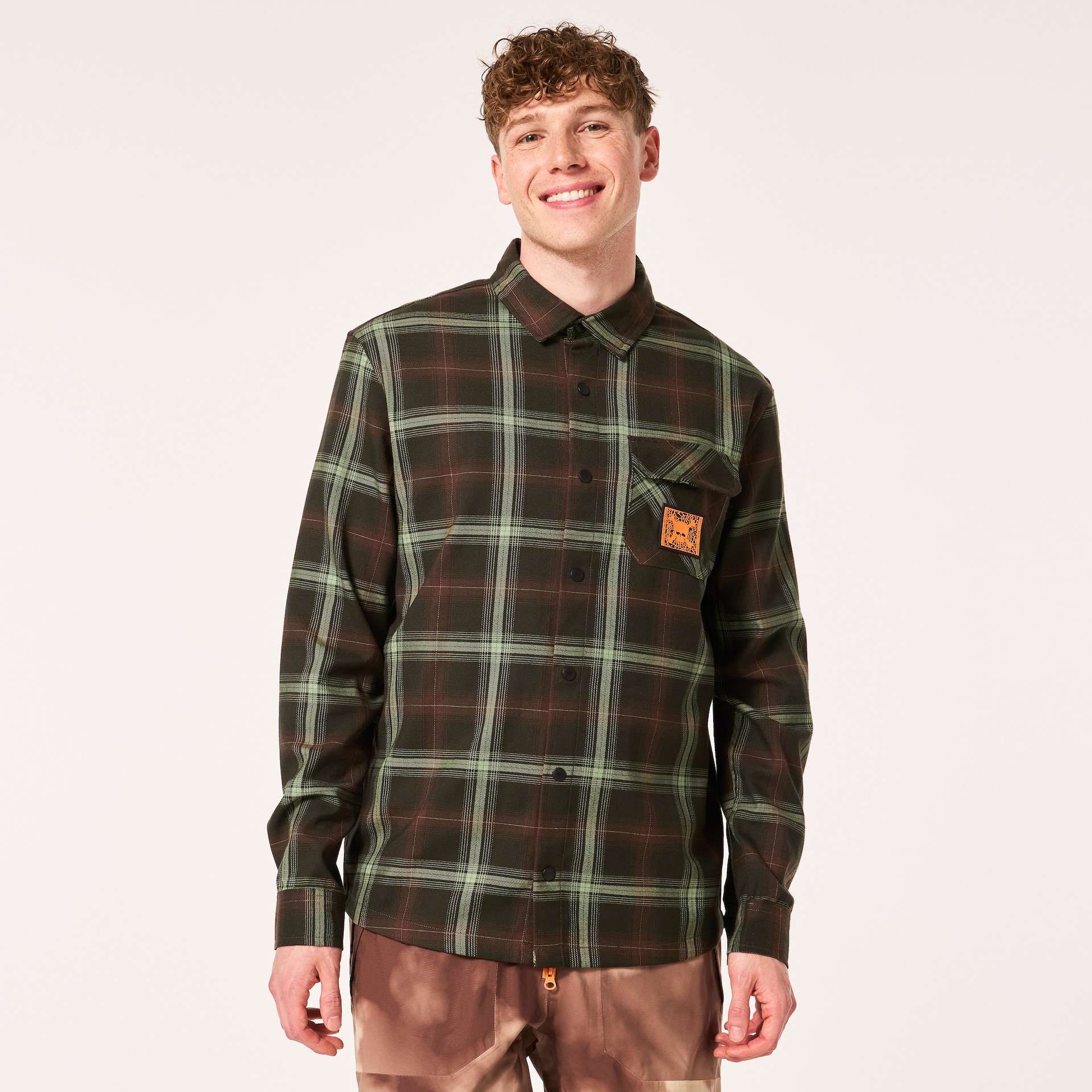 Oakley Heren Tc Skull Flannel Shirt