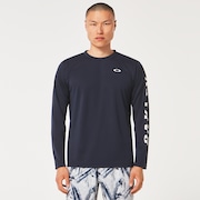 Slant Logo Print L/S Tee 6.0 - Fathom