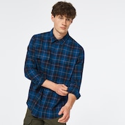 Cabin Button Down LS - Blue Check