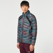 Skull Exalt Down Jacket - Black Print