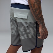 Session Rc 19" Boardshort - Cement Hibiscus Stripes​
