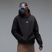 Wintertide Scratched Hoodie - Pitch Black