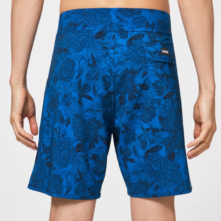 Dark Floral 18 Rc Boardshorts - Blue Flower