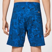 Dark Floral 18 Rc Boardshorts - Blue Flower