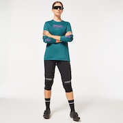 Wmns  Factory Pilot LS Jersey - Bayberry