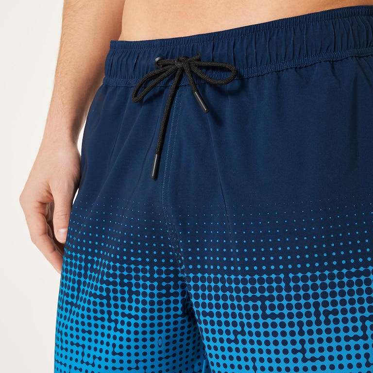 Sand Pixel Rc 16" Beachshort - Gradient Monogram Abyss/Blue
