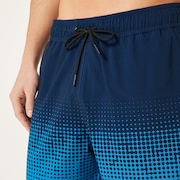 Sand Pixel Rc 16" Beachshort - Gradient Monogram Abyss/Blue